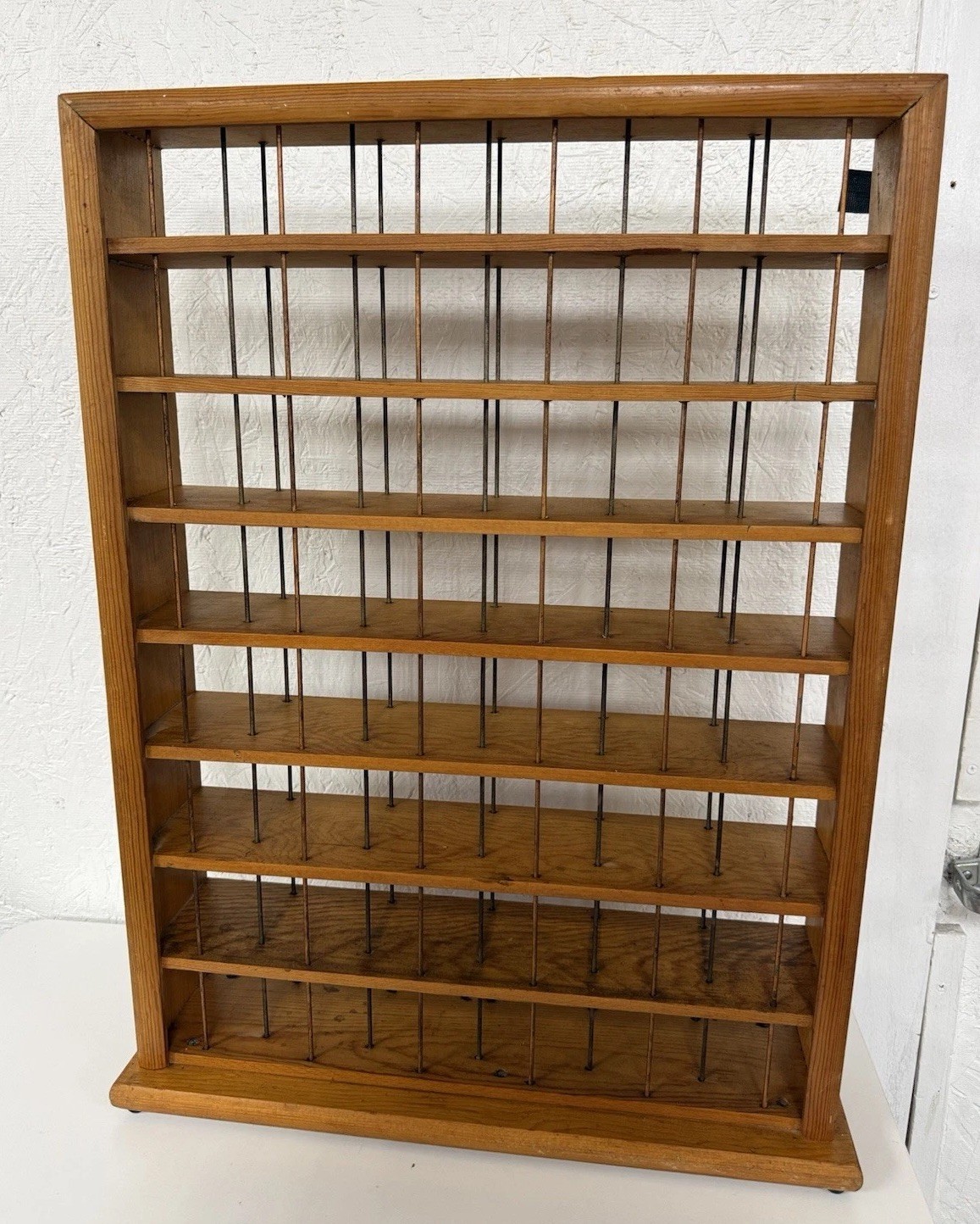 VTG RIT Fabric Dye Store Display Rack Wood Metal Countertop Cottage Core Decor