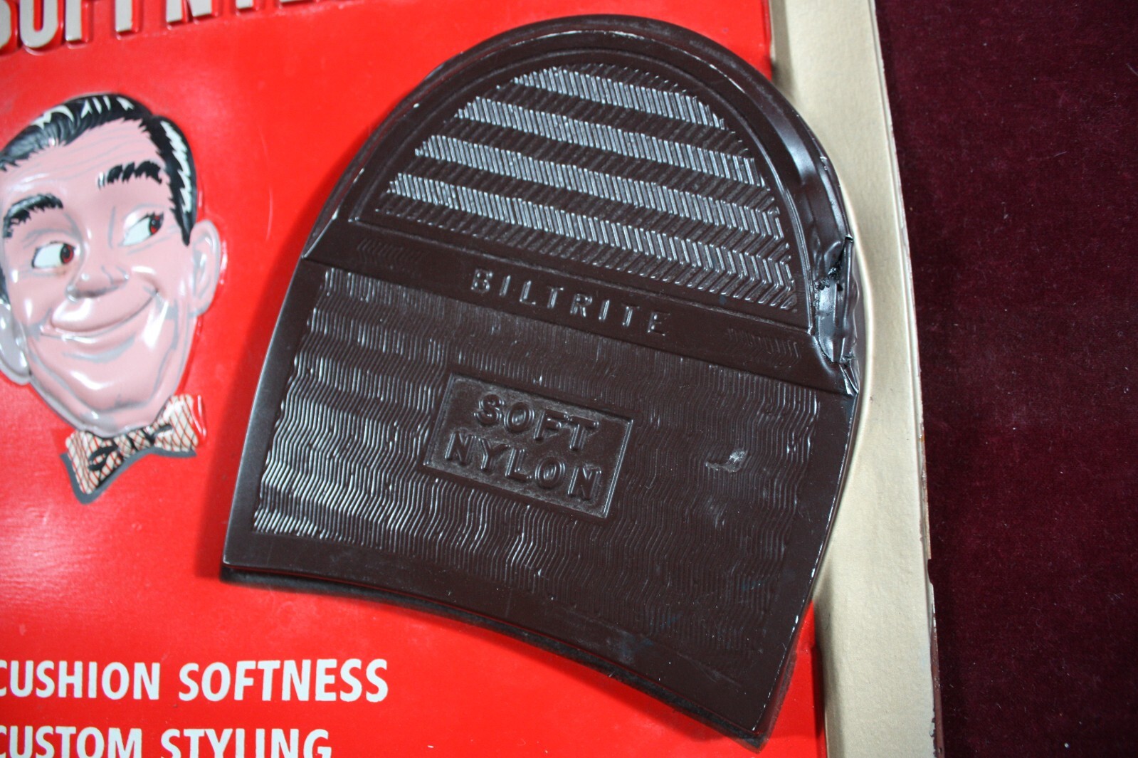 ** VINTAGE BILTRITE SHOE HEELS SIGN 3D DEALER ADVERTISING EASEL BACK 1950’s **