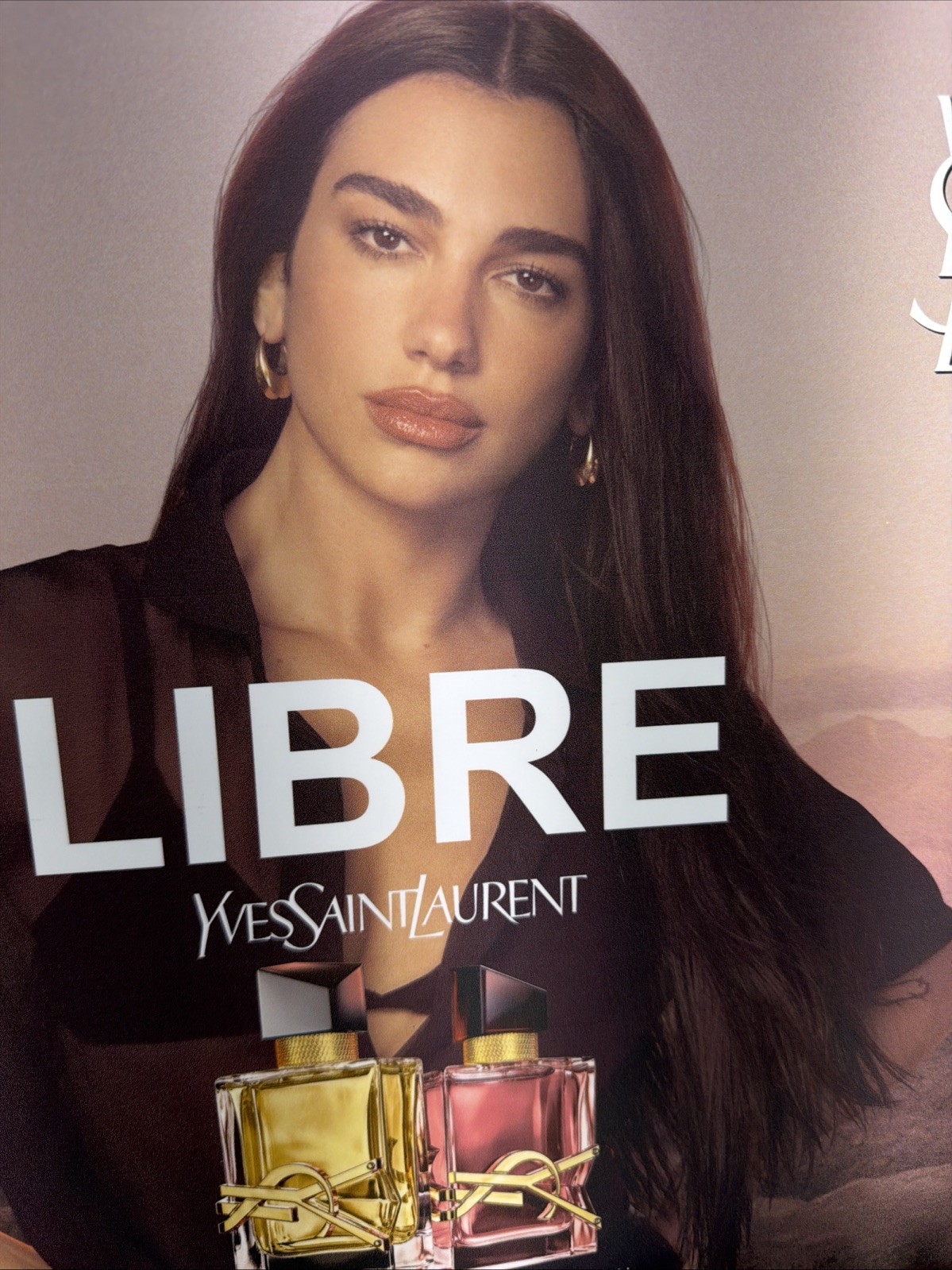 YSL Libre Berry Crush Dua Lipa Lightbox Display Insert – 2026 Fragrance Tower