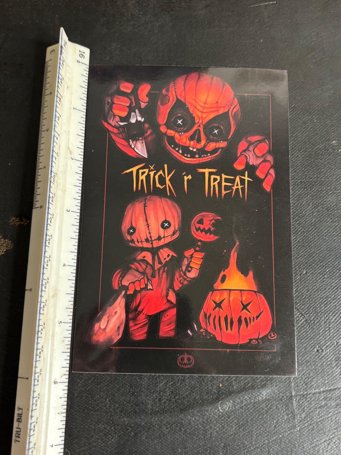 Trick ‘r Treat Horror Movie Halloween Cardboard Sign Sam Art