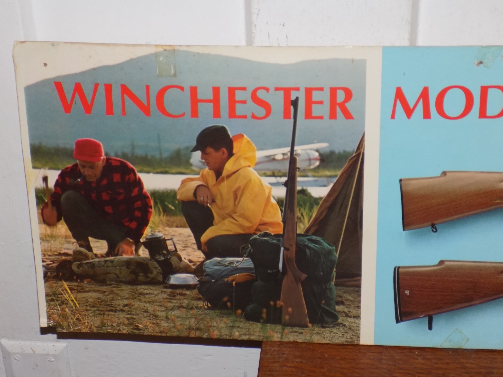 Vintage Winchester Model 70’s Cardboard Store Display Sign