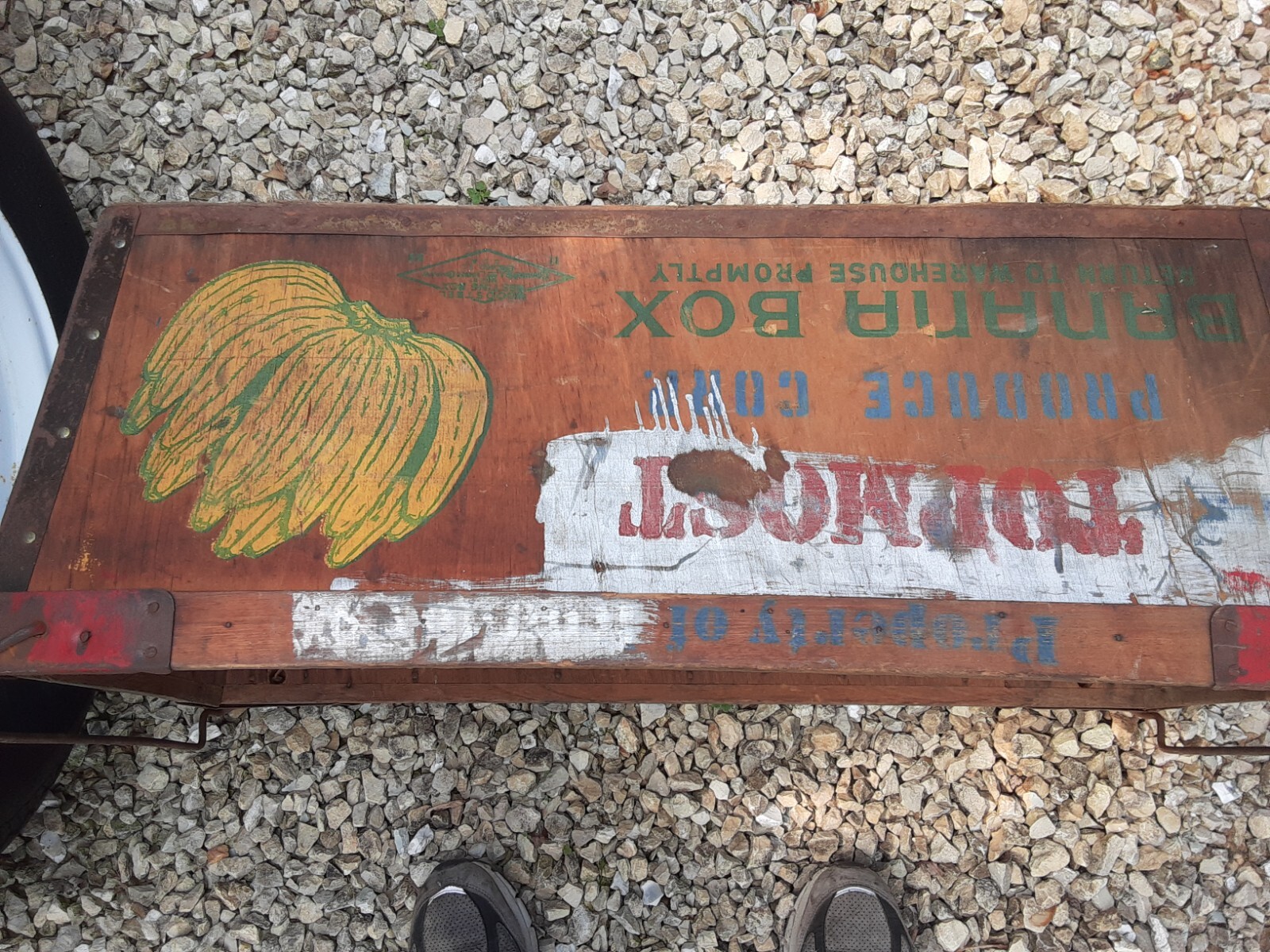 Old Grocery Store Topmost Banana Wood Crate (1950’s??)