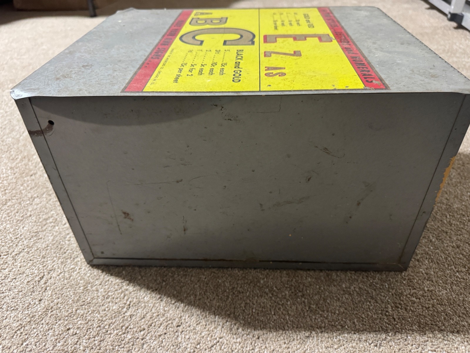 VTG Meyercord Decal Letters Numerals For Boat Metal Box With Decals & Folders