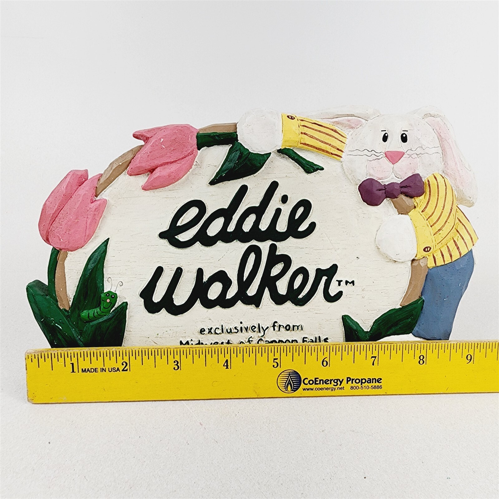 Eddie Walker Midwest of Cannon Falls Dealer Advertising Store Sign Easter Bunny