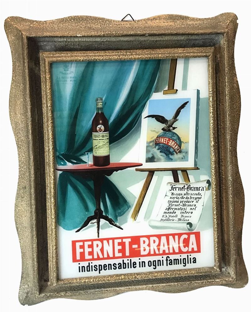 Original FERNET BRANCA Light Sign – Vintage 1948