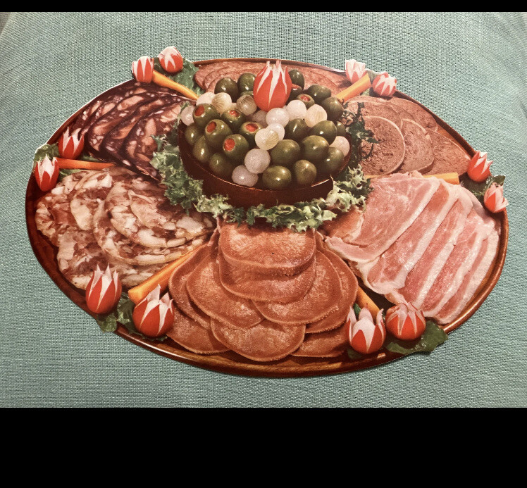 VTG Rare 1940s PAPER THIN Woolworth’s 13 Dinner Displays Advertise Meat Trays