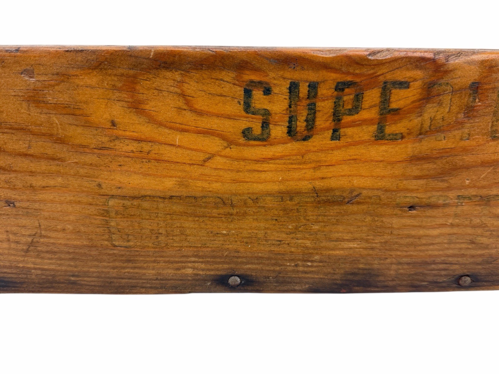 Vintage SUPERIOR CONCRETE ACCESSORIES Wood Store Display Shelf Tray Crate