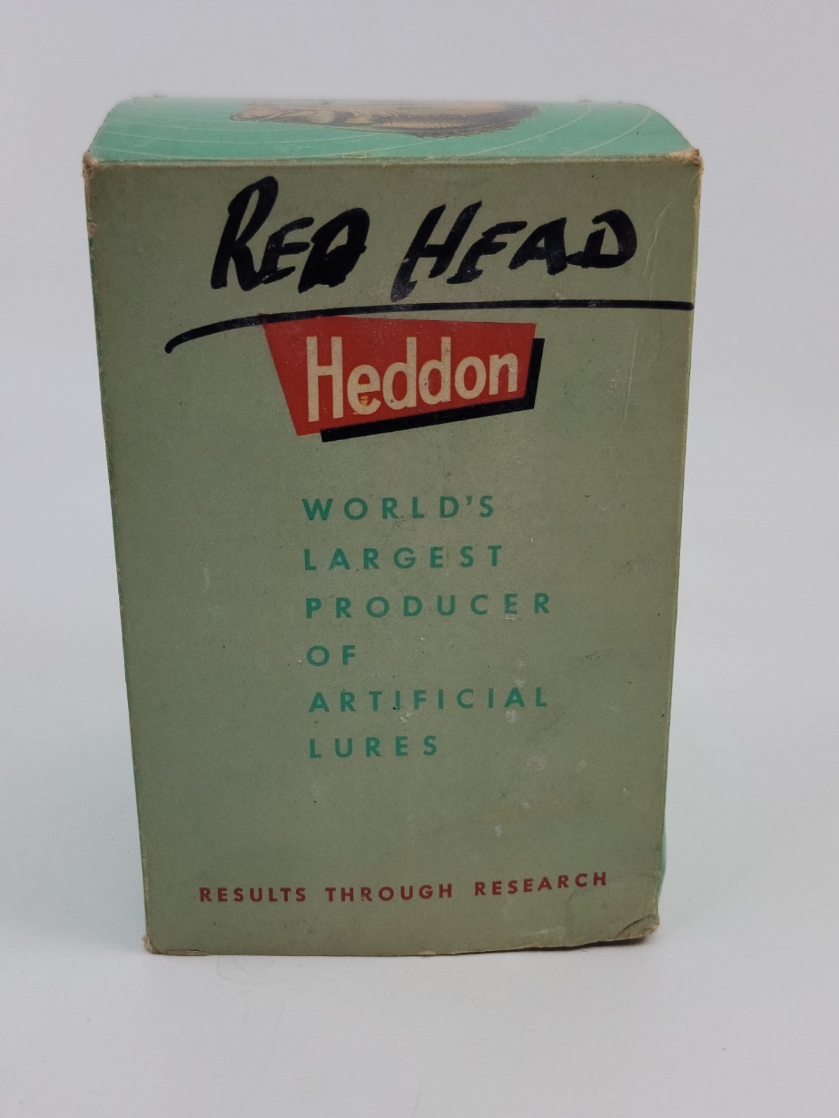 Vintage Heddon Store Display Empty Box For Dogwagiac Wood Classic Fishing Lures