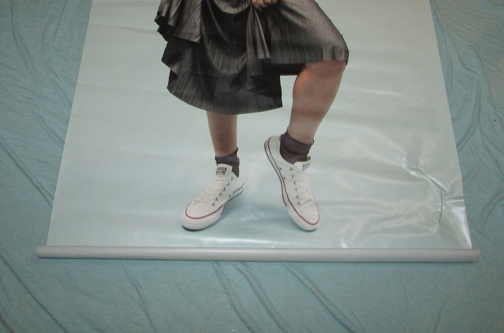 Converse All Star White Shoes Store Display Vinyl Poster Banner Promo 2 Sided