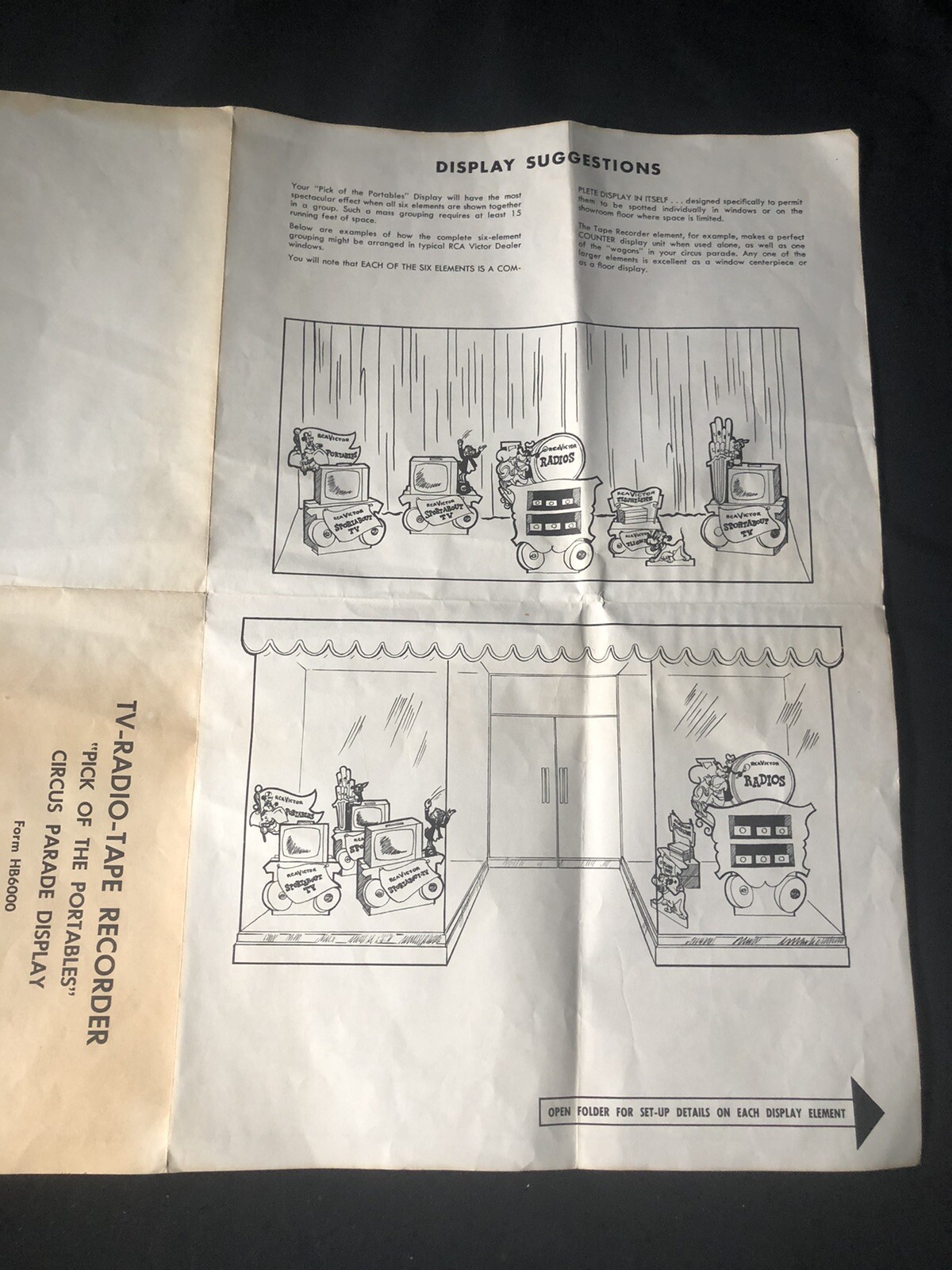 1962 RCA RADIO STORE DISPLAY DISNEY FIGURES GOOFY DUMBO PINOCCHIO PLUTO LUDWIG +