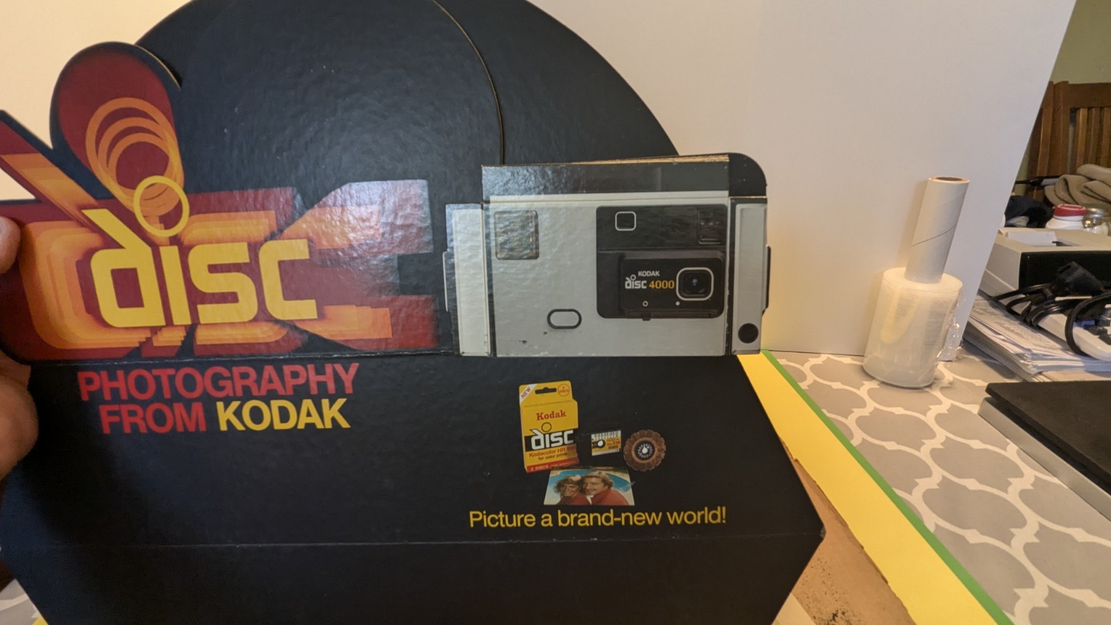 Kodak Disc Camera Original Introductory Store Display 1982 & Brochures and MORE