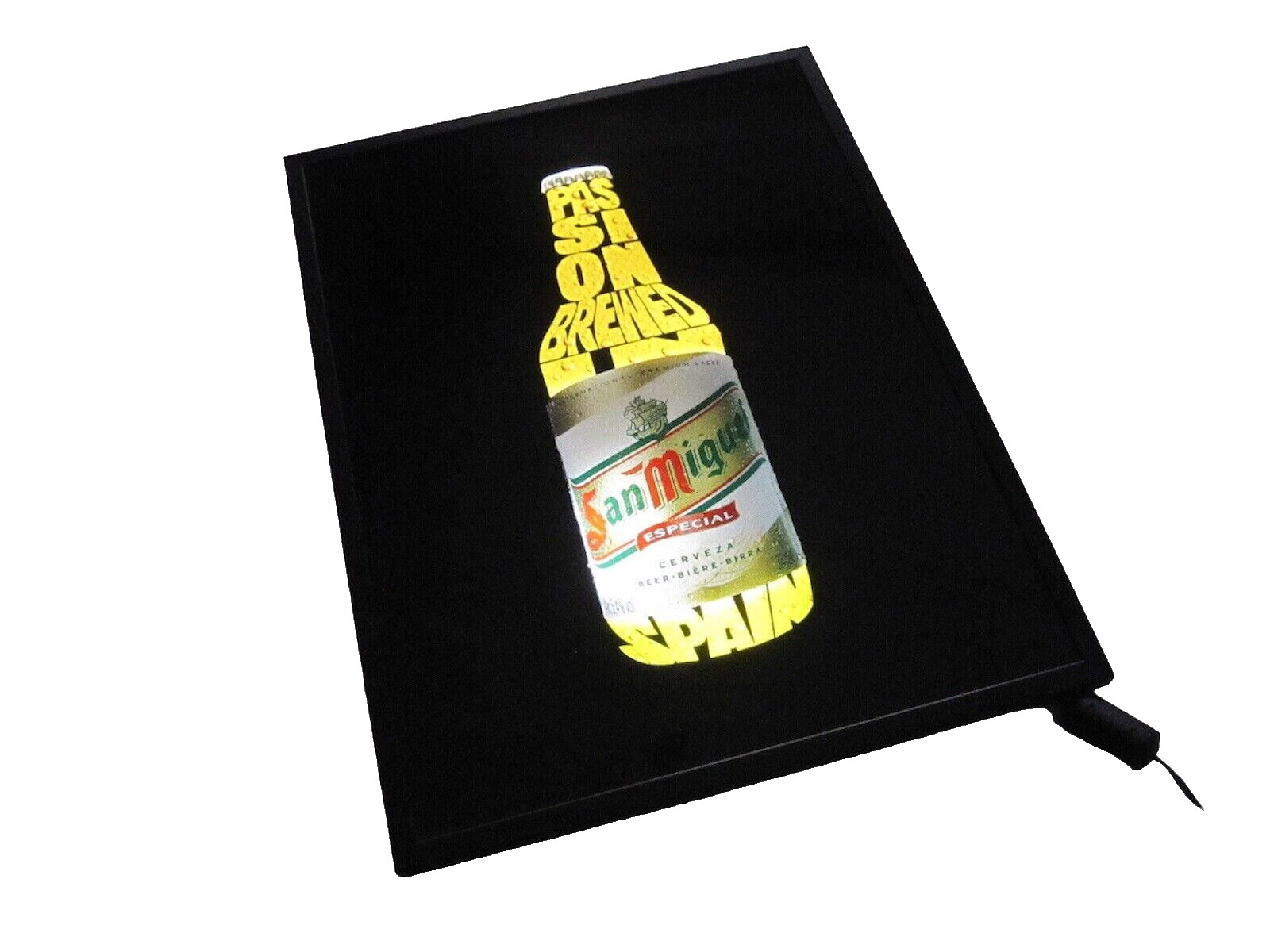 SAN MIGUEL SPAIN BEER Vintage Advertising Light Sign Beer Sign Lamp