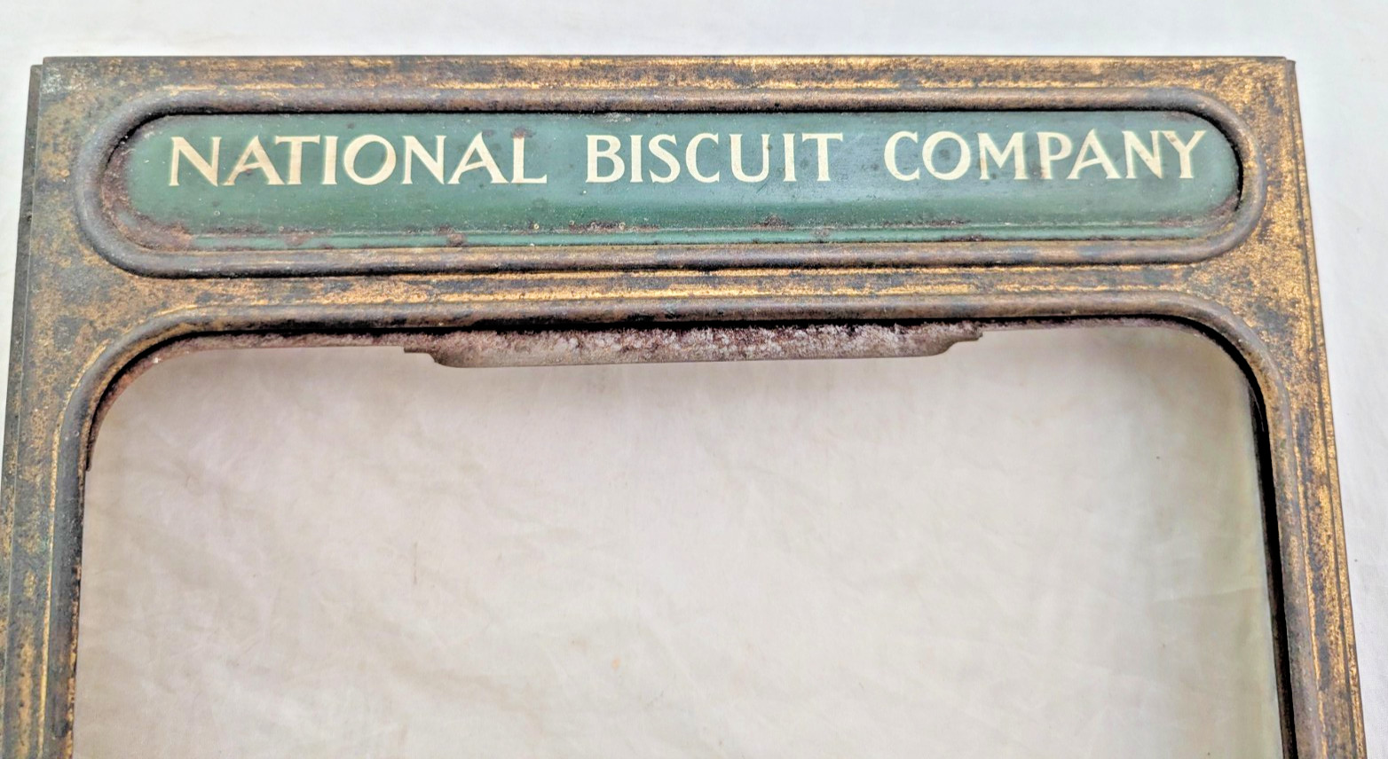 Antique National Biscuit Co Uneeda Bakers Display Case Top