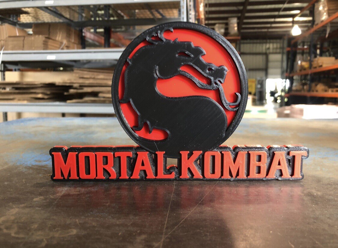 Mortal Kombat Logo/ Shelf Display