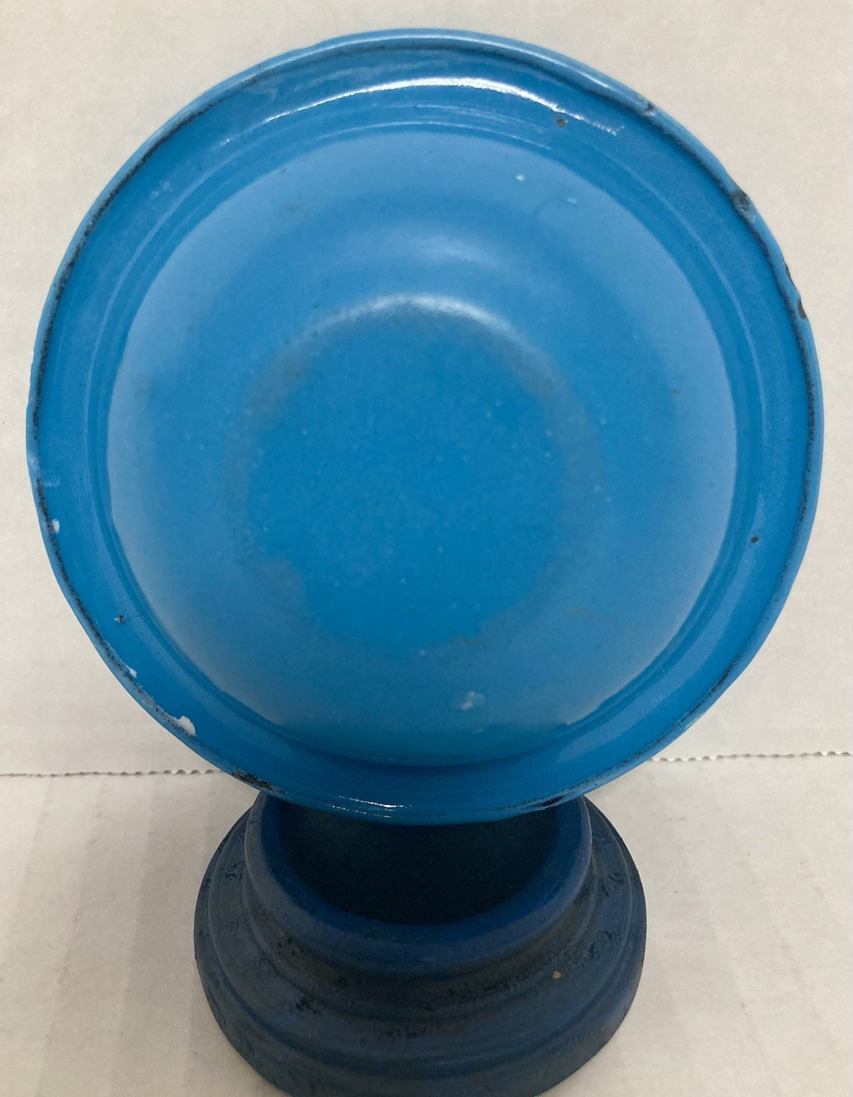 Antique SALESMAN SAMPLE Bowl-Manufacturers Of Lava & Volcanic Enameled Ware