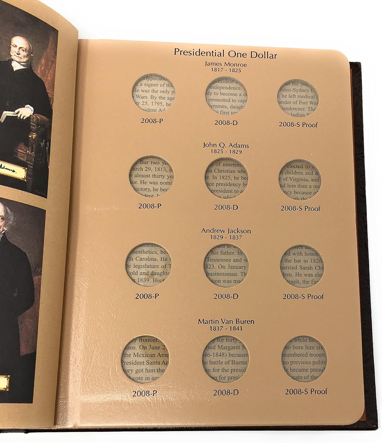 Dansco US Presidential Dollar with Album, Proofs Vol 1
