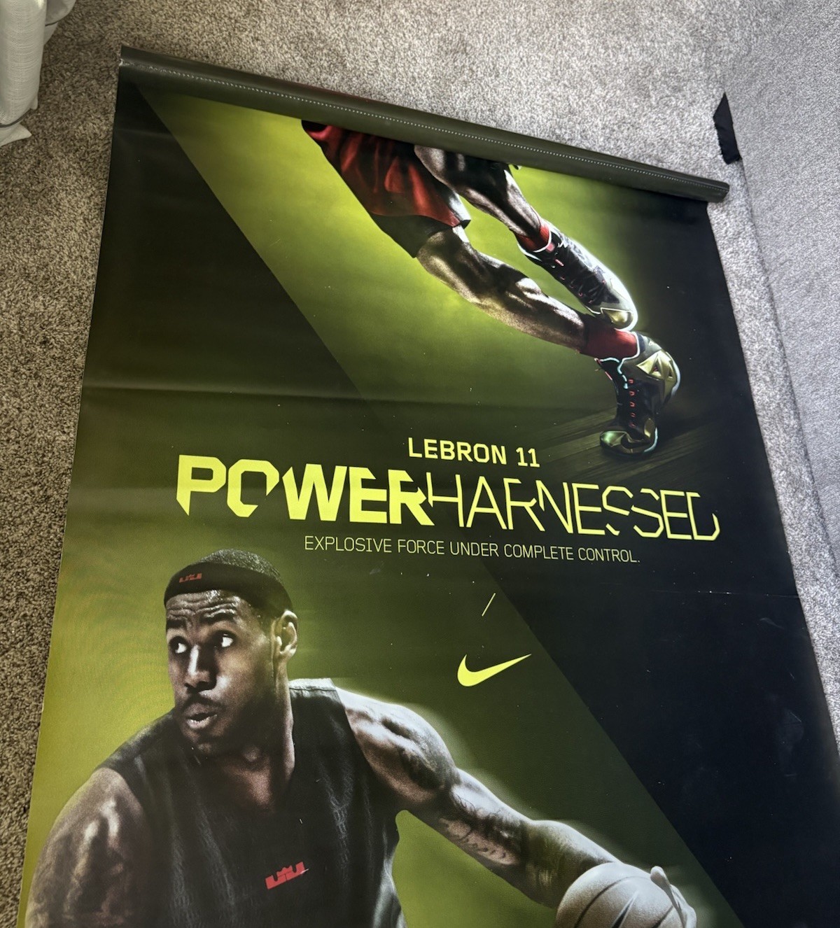 Nike LeBron 11 Promotional Footlocker Store Display Poster Sign 2013