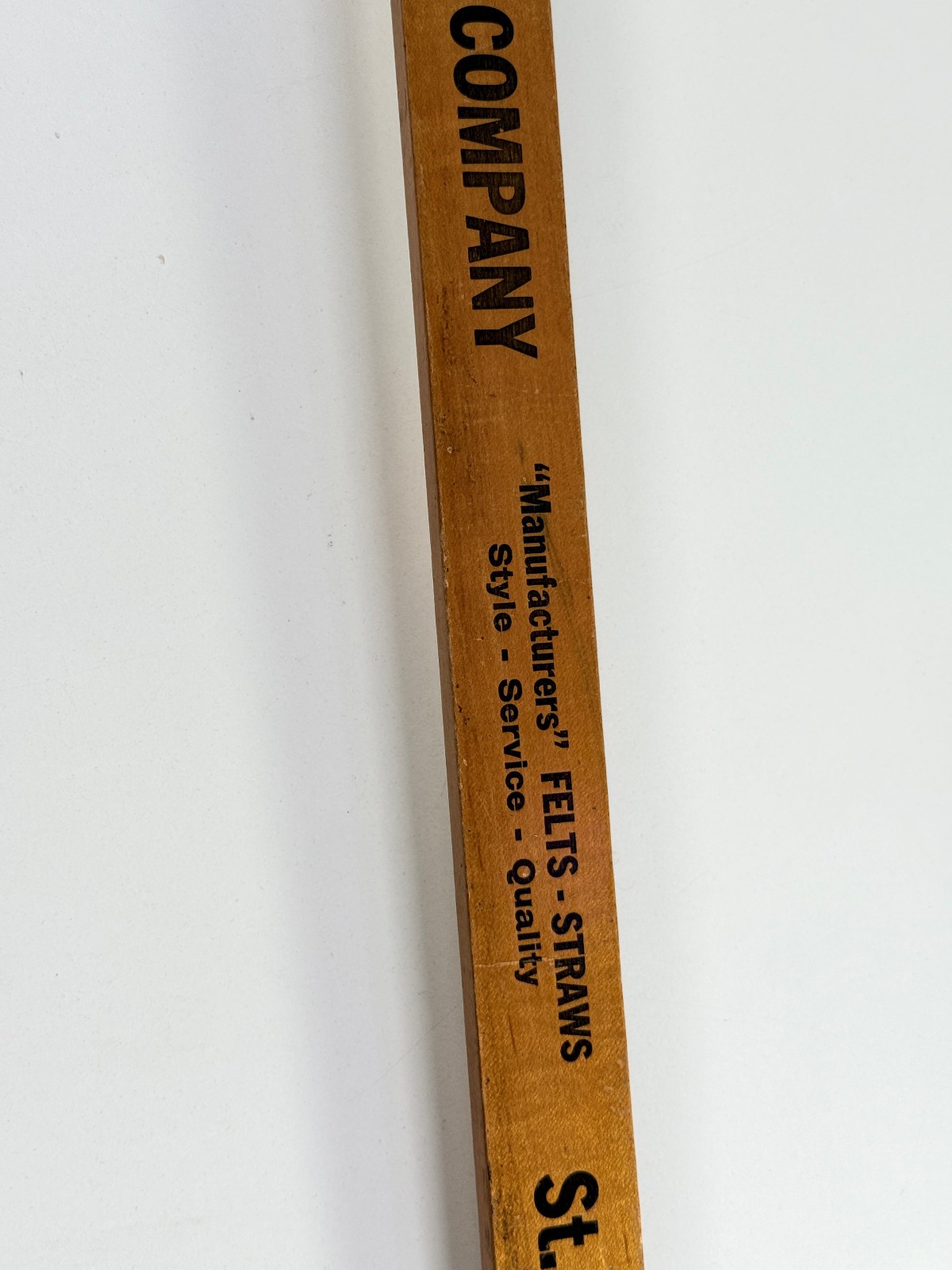 Antique Stevens Hat Company Box Reach Advertising Store St Joseph MO yard stick
