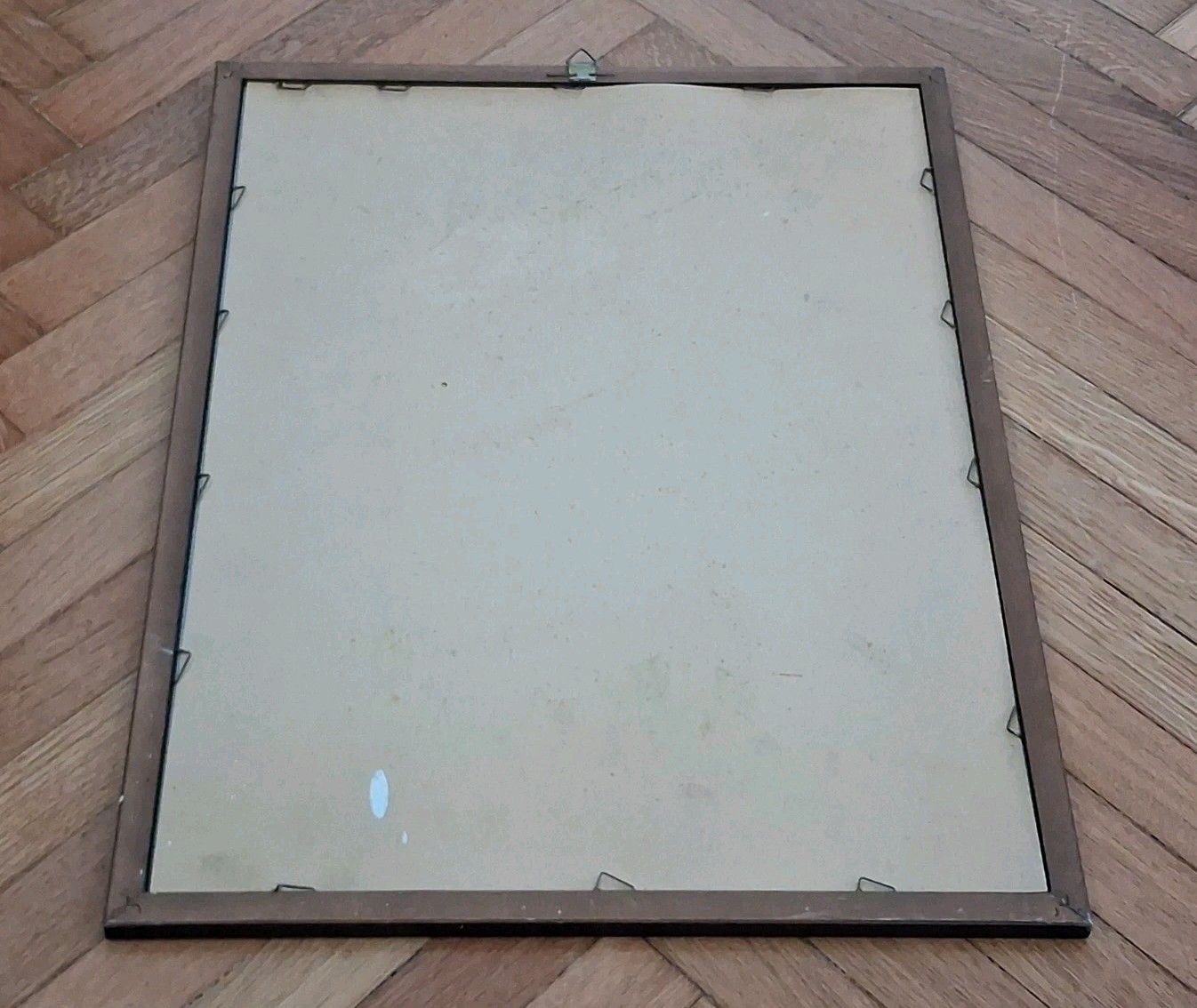 SILKSCREEN MIRROR ADVERTISING FRAME-MOTOCYCLES COMIOT PARIS-70s-VINTAGE