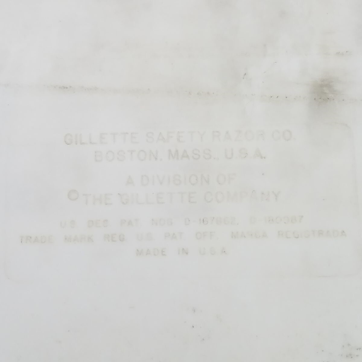 Vtg 1950s Gillette Razor Countertop Display Box Hinged Glass Top 17 x 13 Store