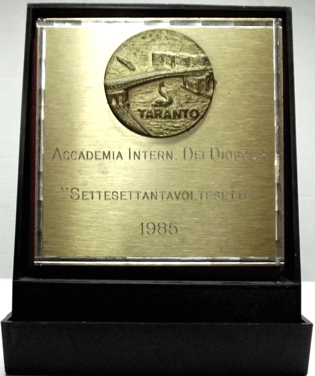 TARANTO-Apulia *Premio “DIOSCURI” (7seventy times seven) 1985