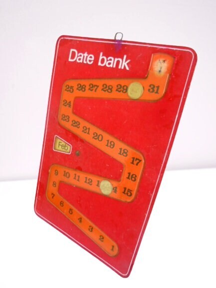 CALENDARIO PERPETUO South Africa perpetual CALENDAR by DATE BANK Original 1960s