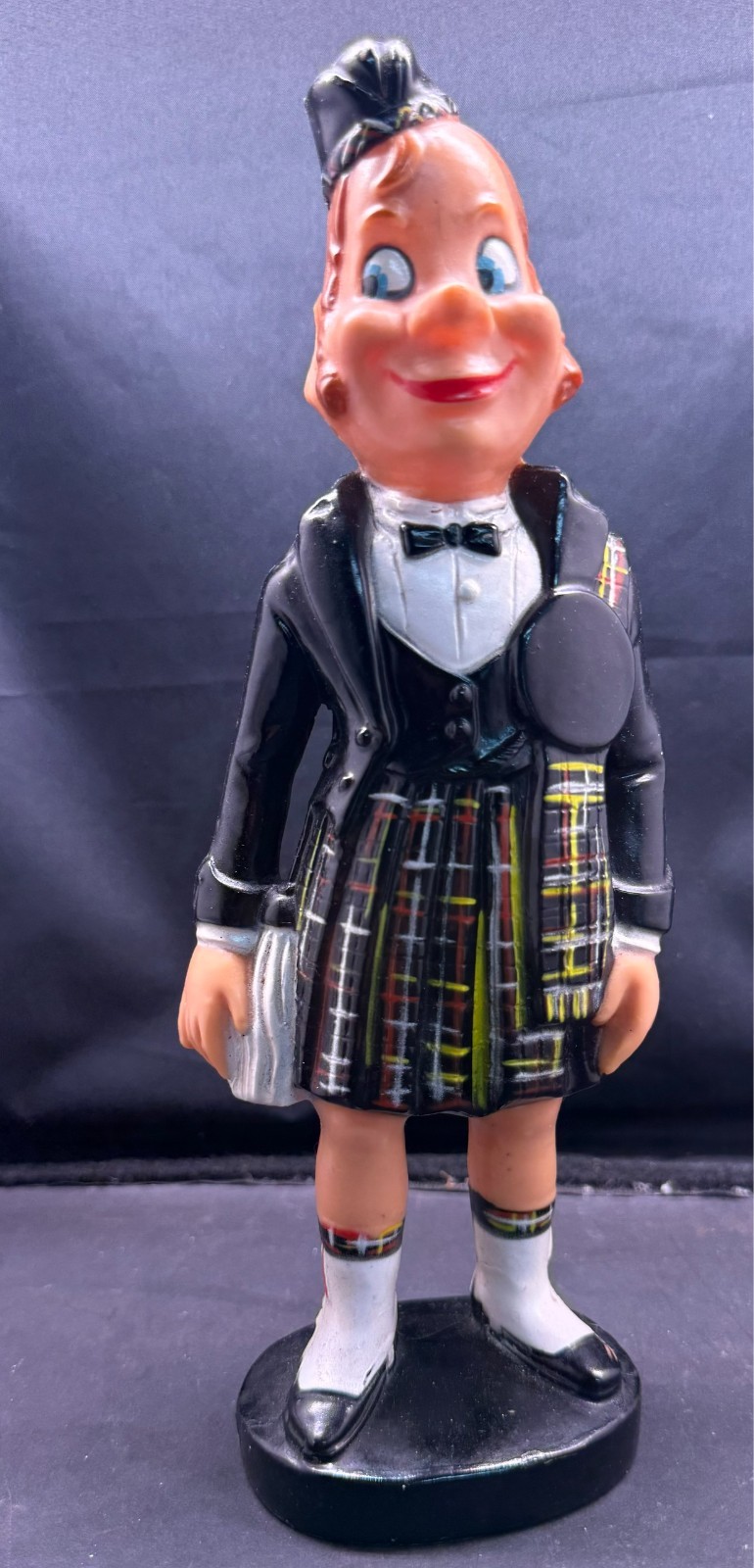 Old Smuggler Scotch Whiskey MR FERGUS Advertising Figure Store Display 10″