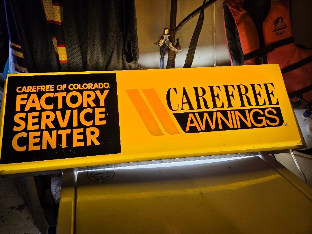 Carefree of Colorado Awning Dealer advertising light up sign super rare!