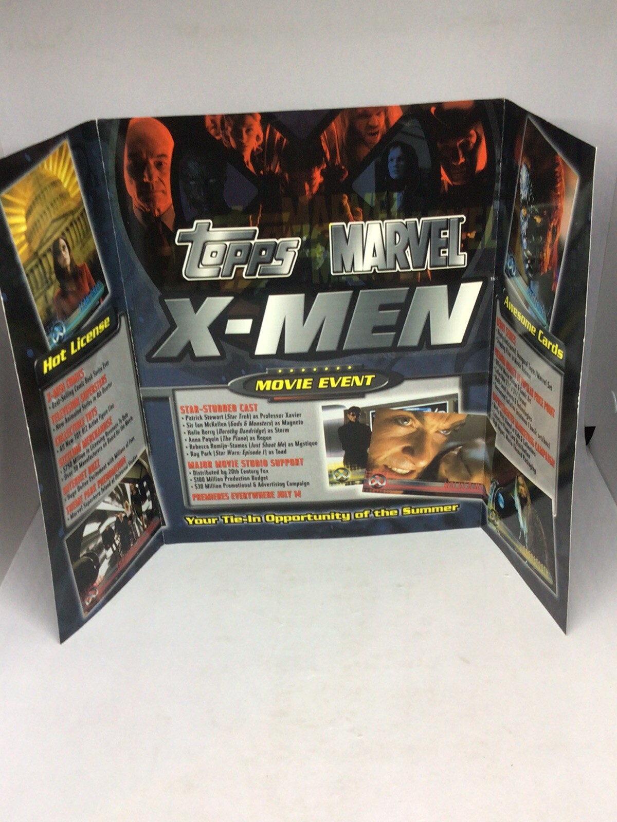 2000 Topps Trading Cards X-Men Advertising Sign RARE!!!