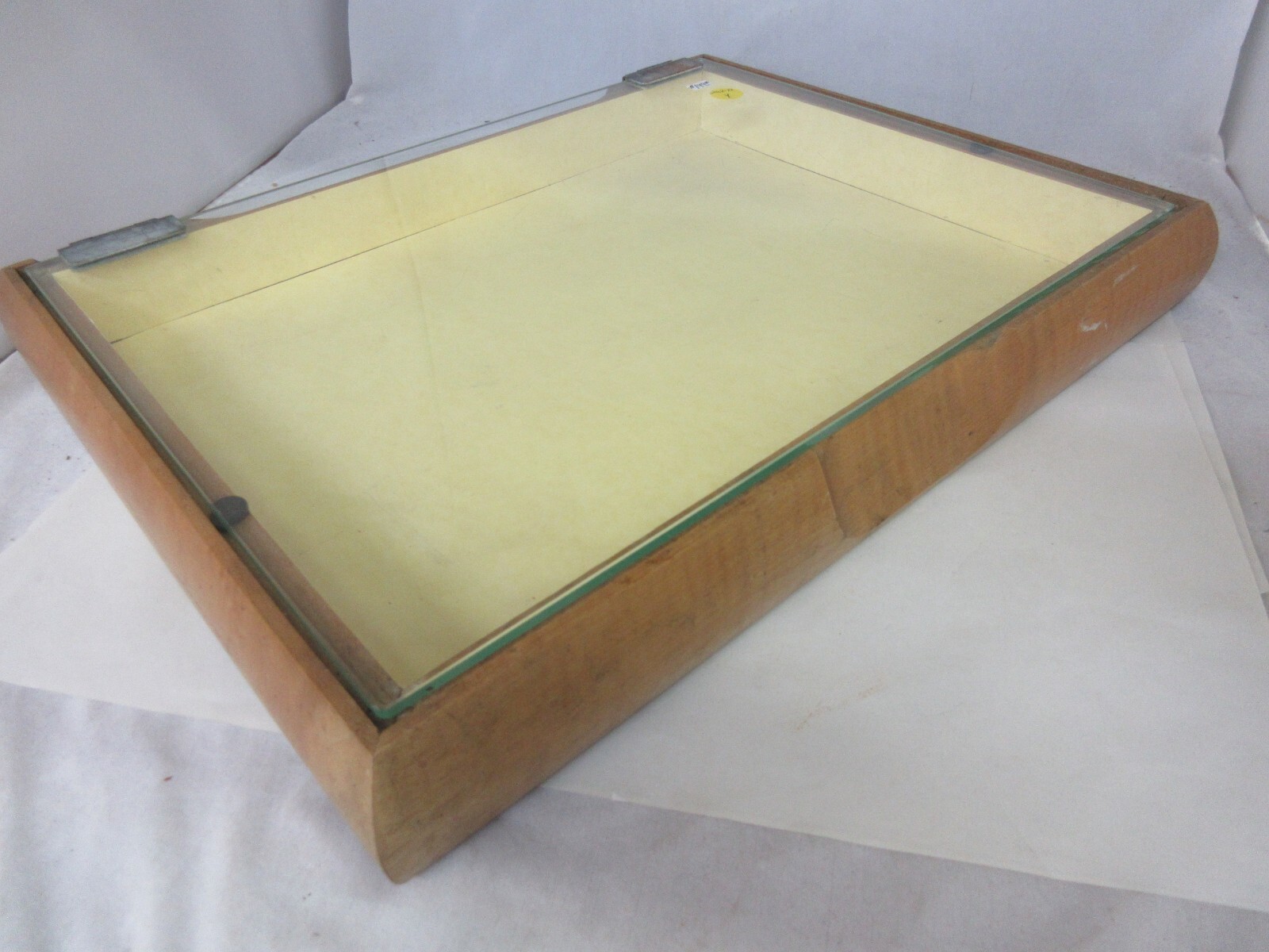 VINTAGE GILLETTE RAZOR WOOD & GLASS STORE DISPLAY ADVERTISING 202-D