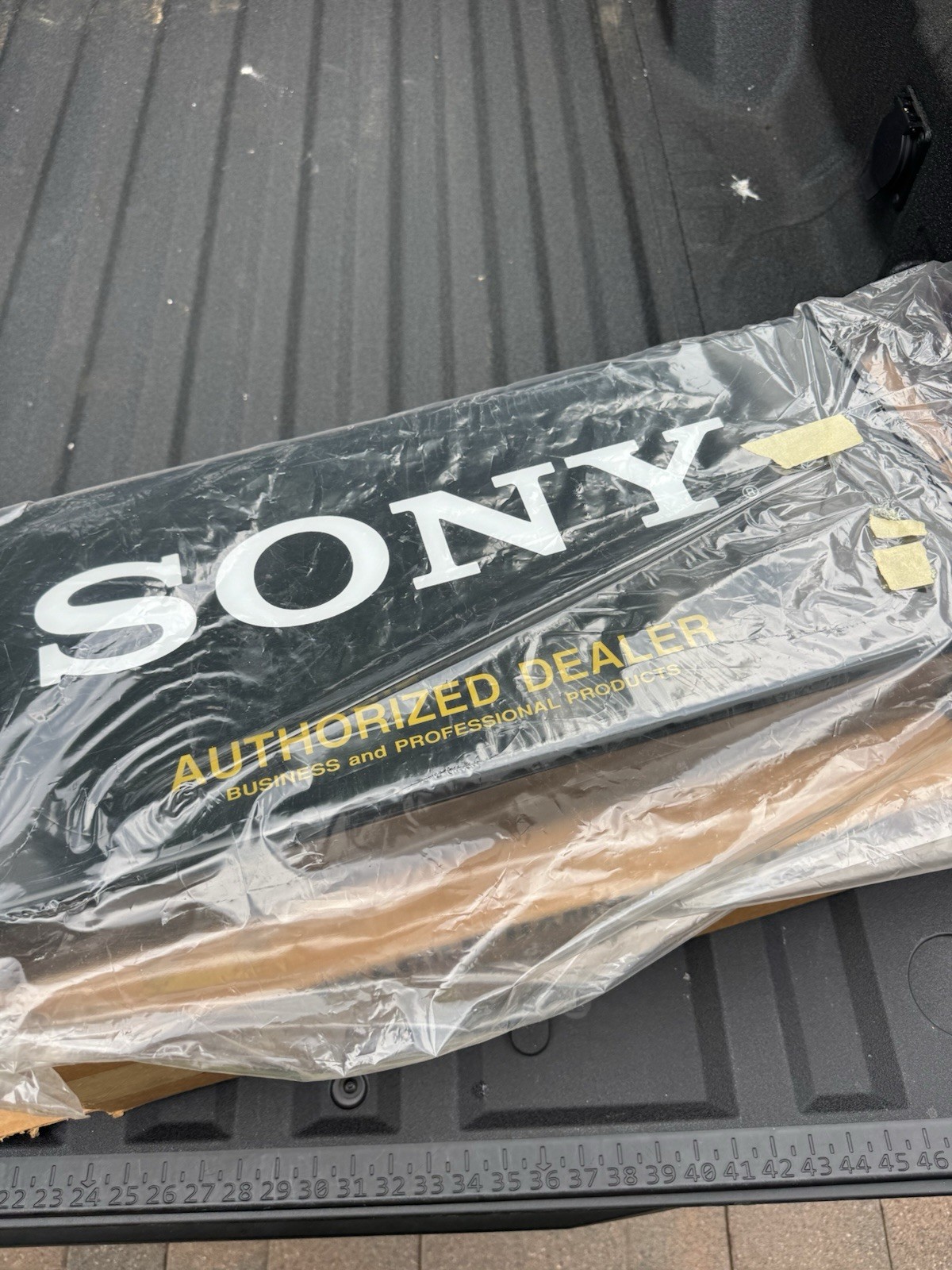 Vintage Sony Display Authorized Dealer Light Hanging Sign Extremely Rare