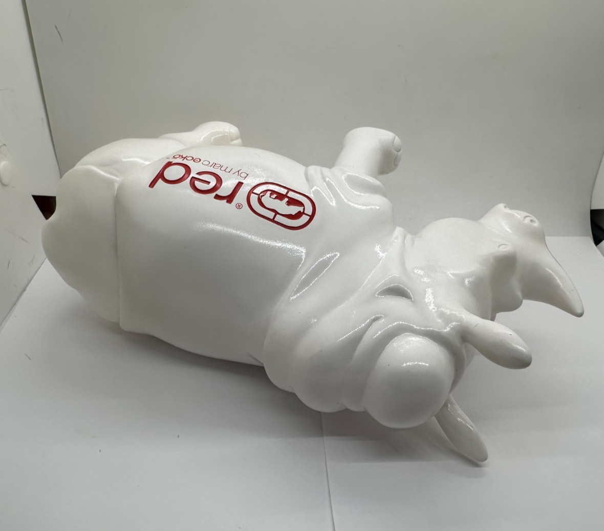 RARE MARC ECKO STORE DISPLAY WHITE RHINO RED “COLLECTIBLE” 11.5″x6.5″