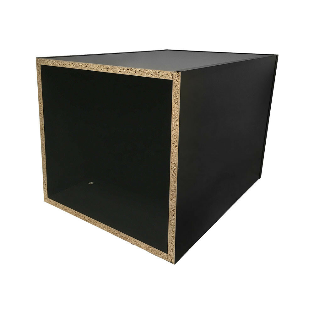 24″ High Black Knockdown Bases Pedestal Base Box Cube Display Fixture Retail
