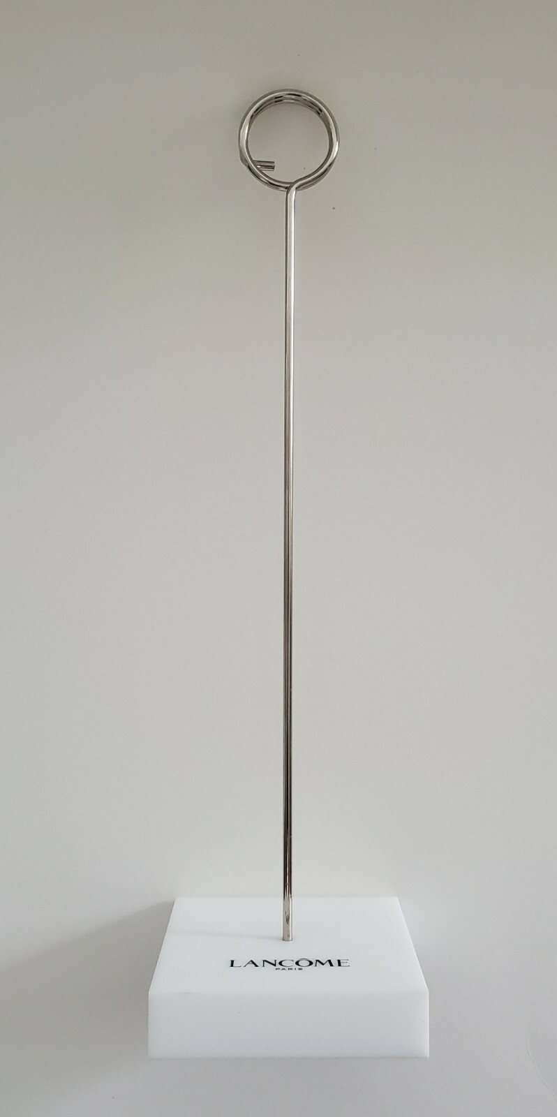 Lancome Paris Sign Holder 11″ Cosmetic Store Display Signage Advertising Scarce