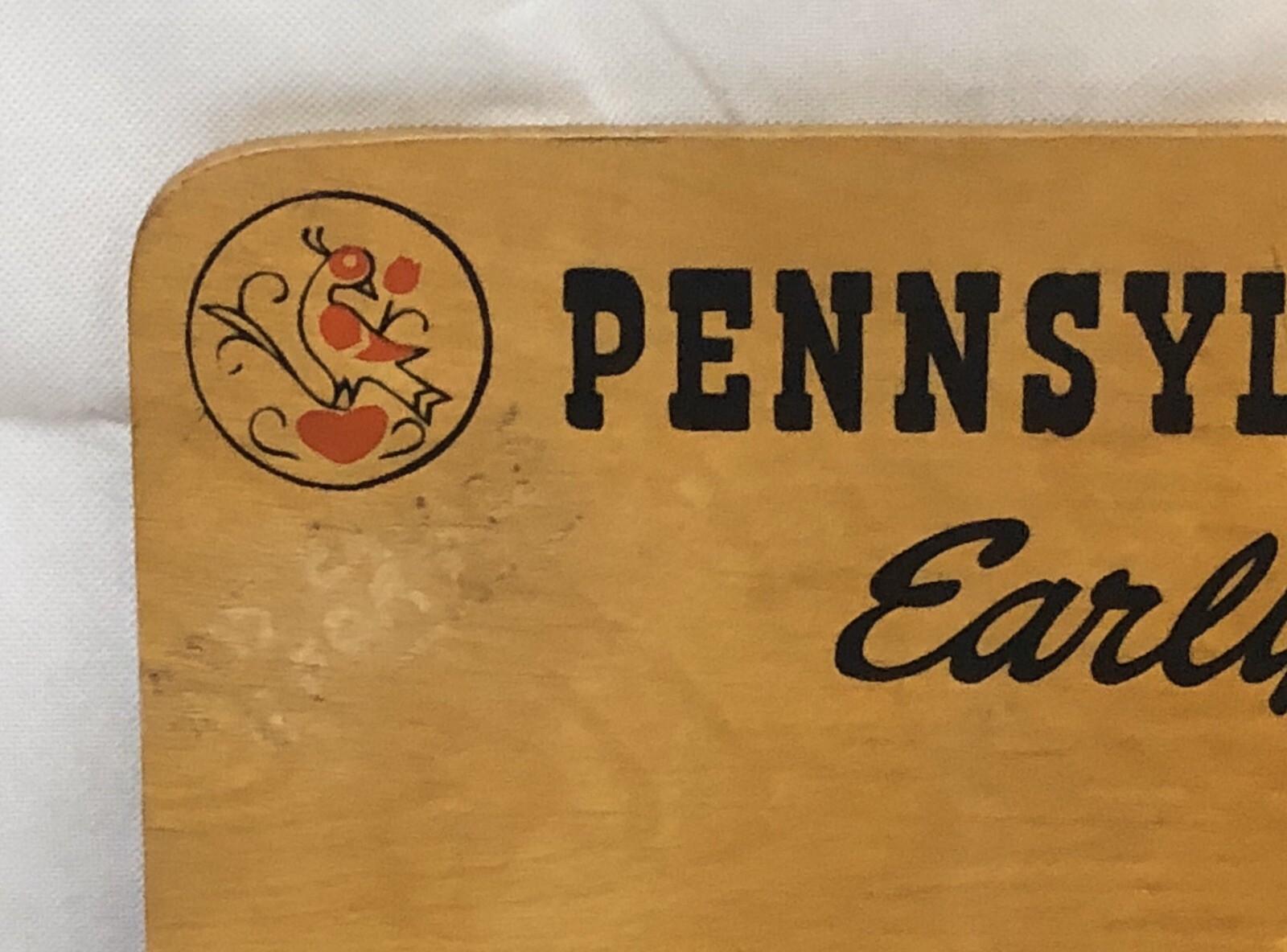 VINTAGE PENNSYLVANIA DUTCH EARLY AMERICAN STICK CANDY WOOD SIGN DISPLAY AMISH
