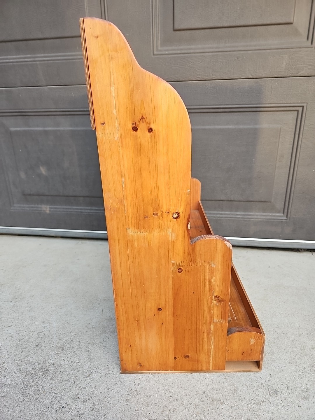 Wood Store Display Rack 4-Tier Shelf 11.5x17x24.75″