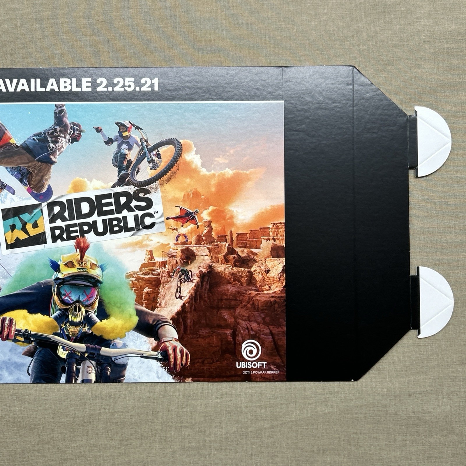 RIDERS REPUBLIC Video Game Store Display Sign Signage Advertising Promo ~12″x9″+