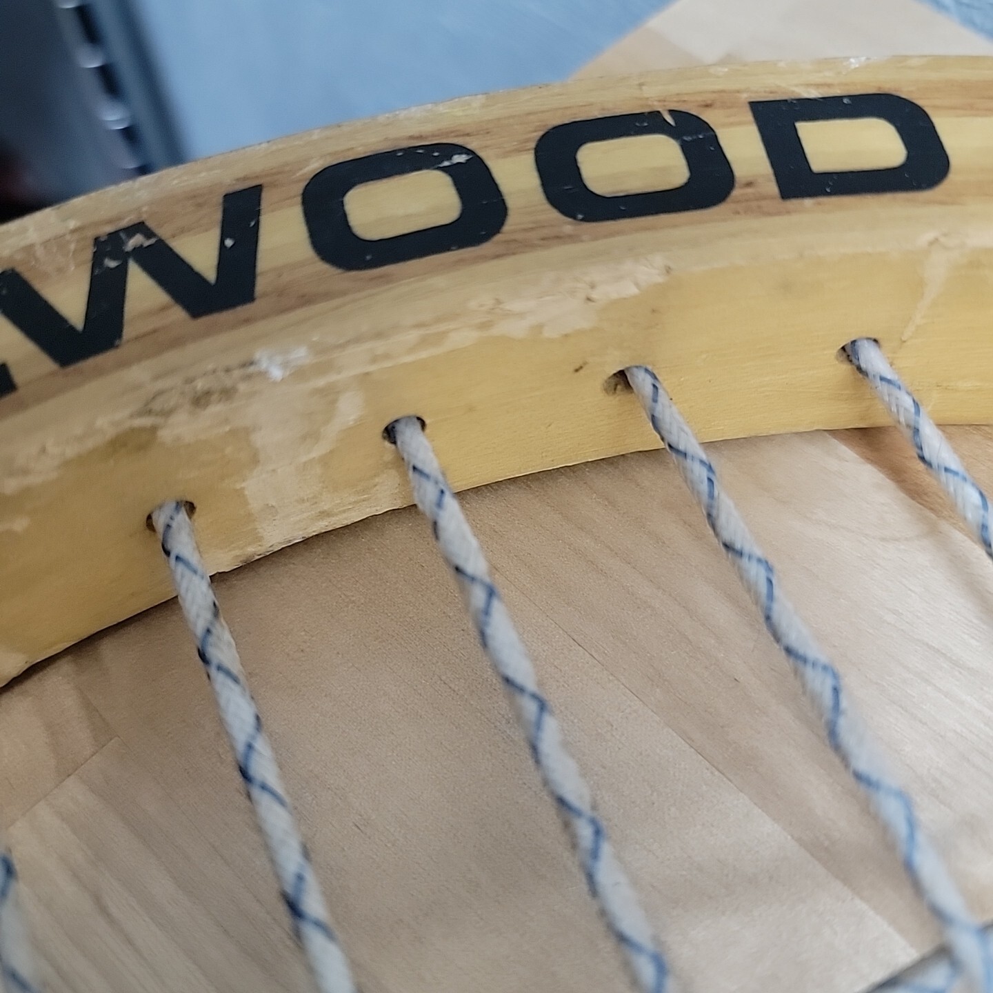 HUGE VTG Donnay Allwood Tennis Racket Trade Sign Advertising Display 54”