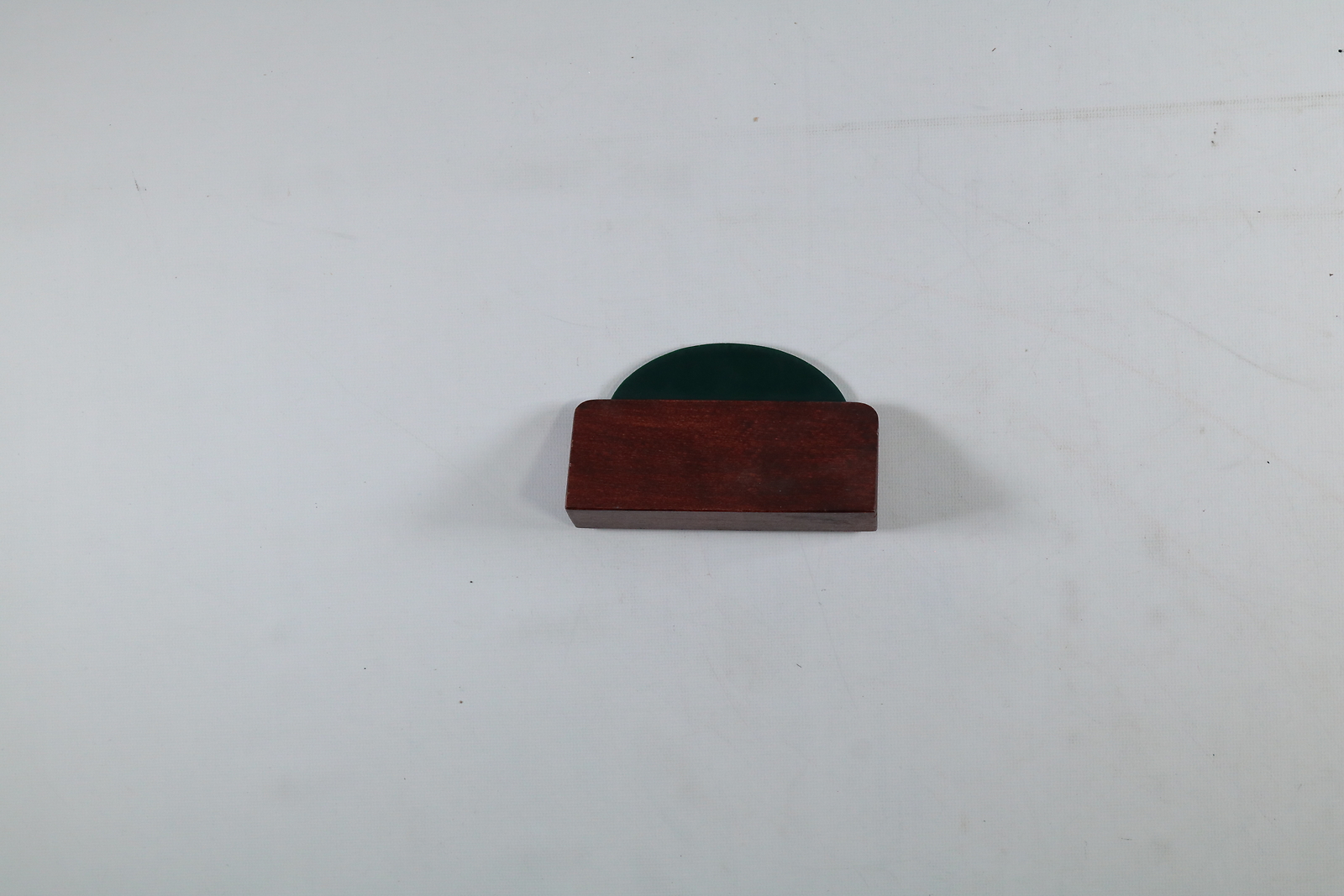 Mephisto Entirely Handmade Wooden Shoe Display Plaque EUC