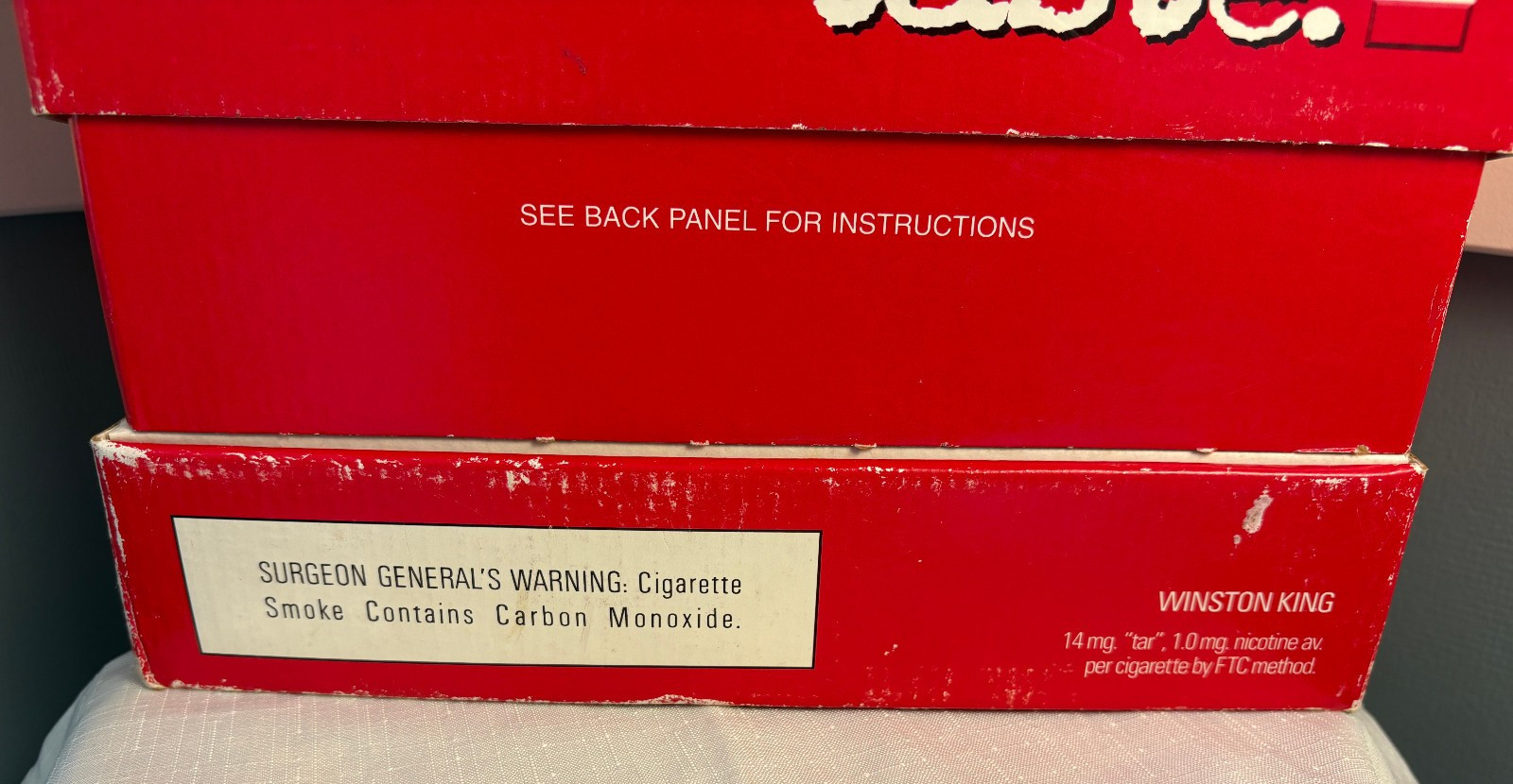 Rare RJ Reynolds Winston Cigarette Store Advertising Cardboard Dispenser Display
