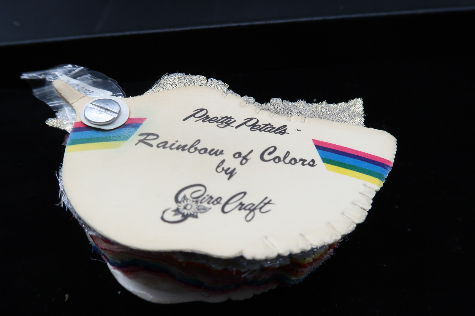 Vtg Pretty Petals Rainbow of Colors by Giro Craft Sales Display Sample Store