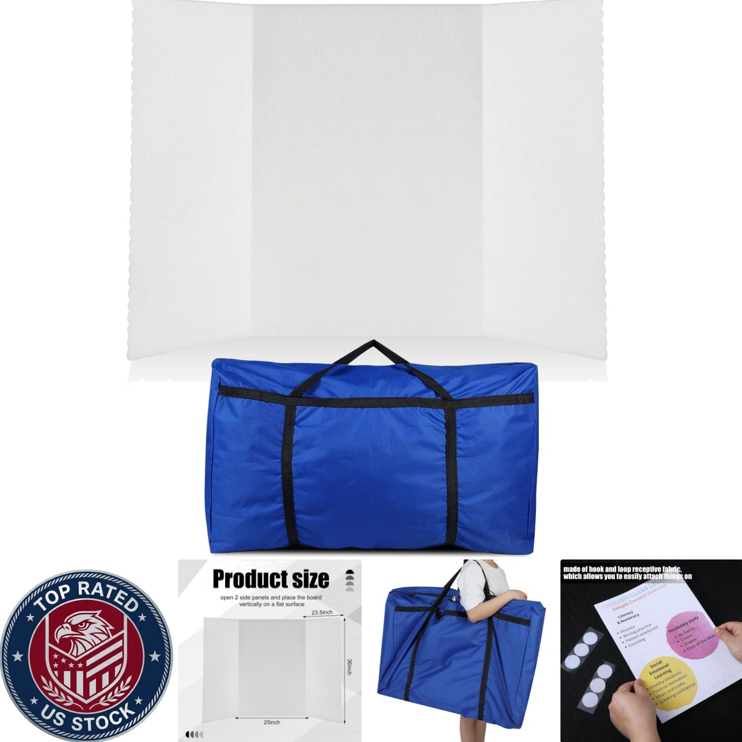 Elegant 72×36 Trifold Poster Board with Storage Bag – Perfect for Presentations