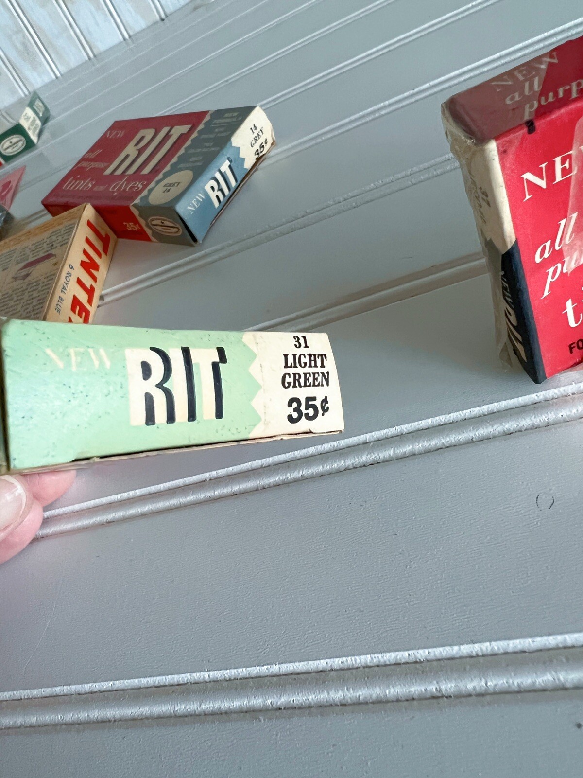Vintage RIT Tintex Instant Dye Lot Original Boxes Assorted Colors 1930’s-50’s