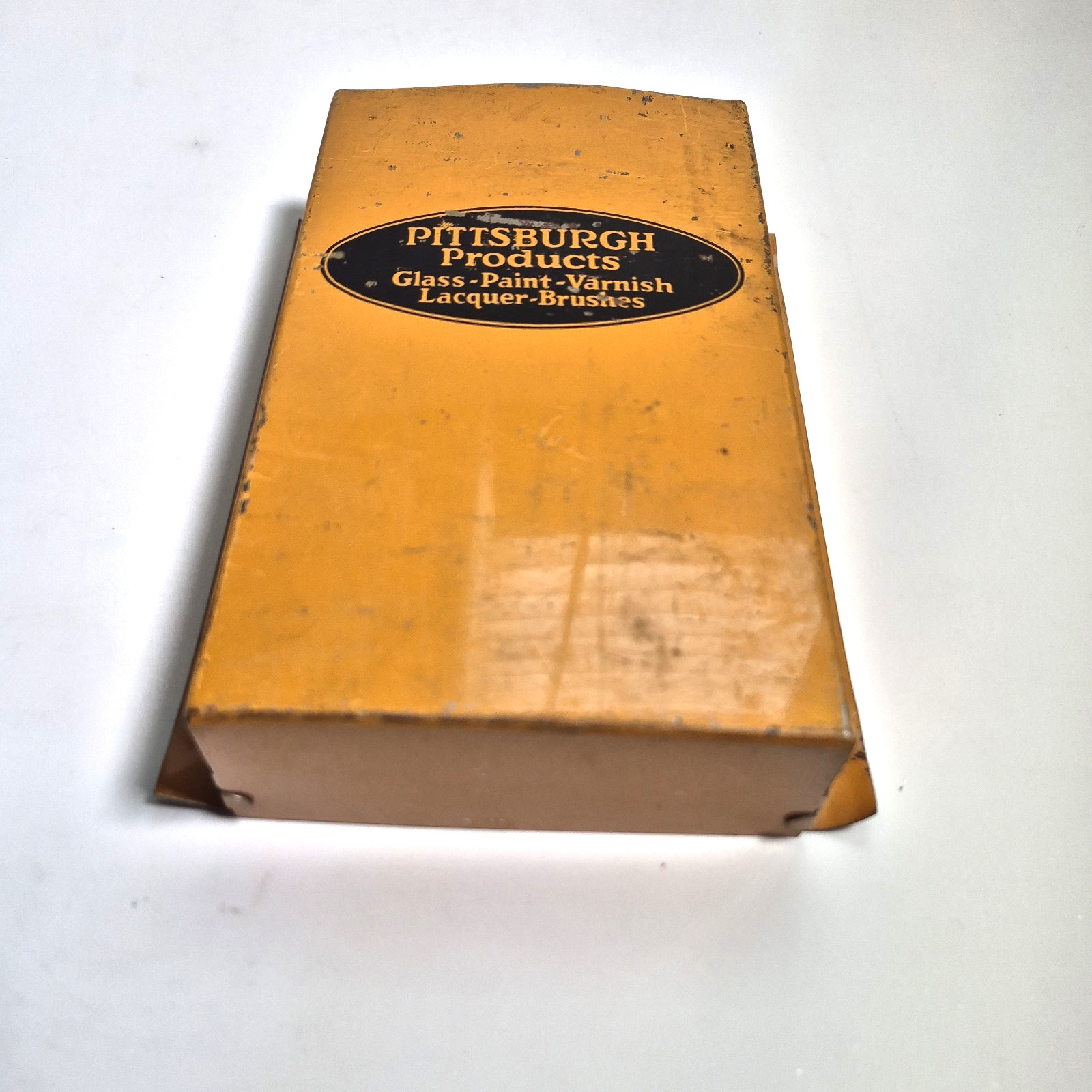 Vintage Pittsburgh Products Metal Display Tray Sign Industrial Decor