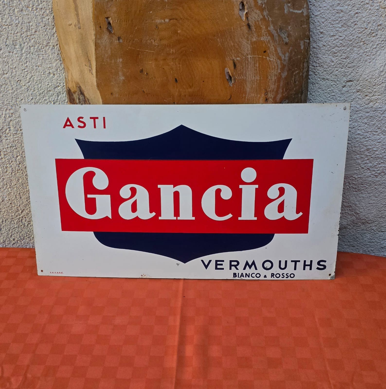 Vermouths Gancia Table Sign