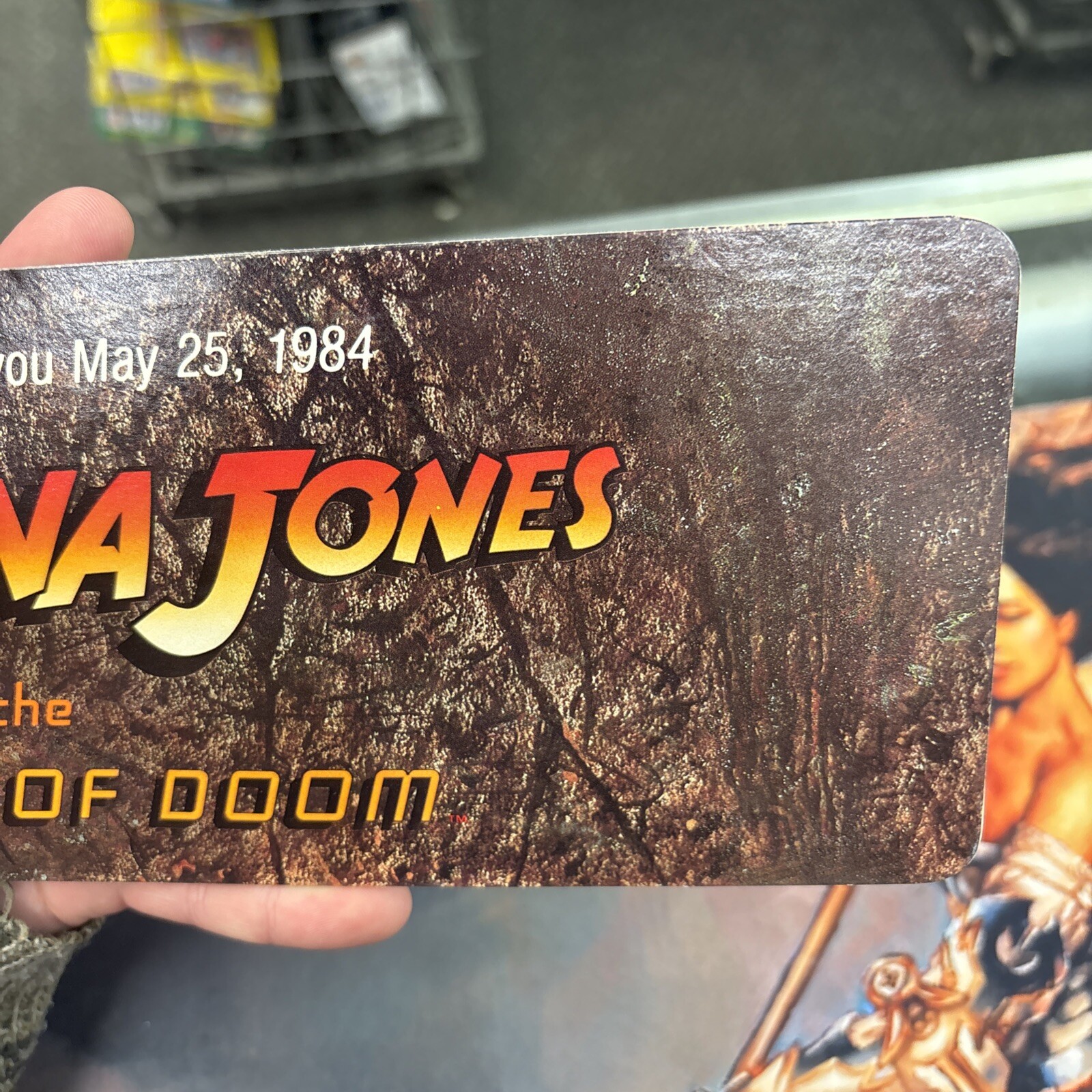 Indiana Jones And The Temple Of Doom Mobile Display 1984 4 1/4×13 7/8