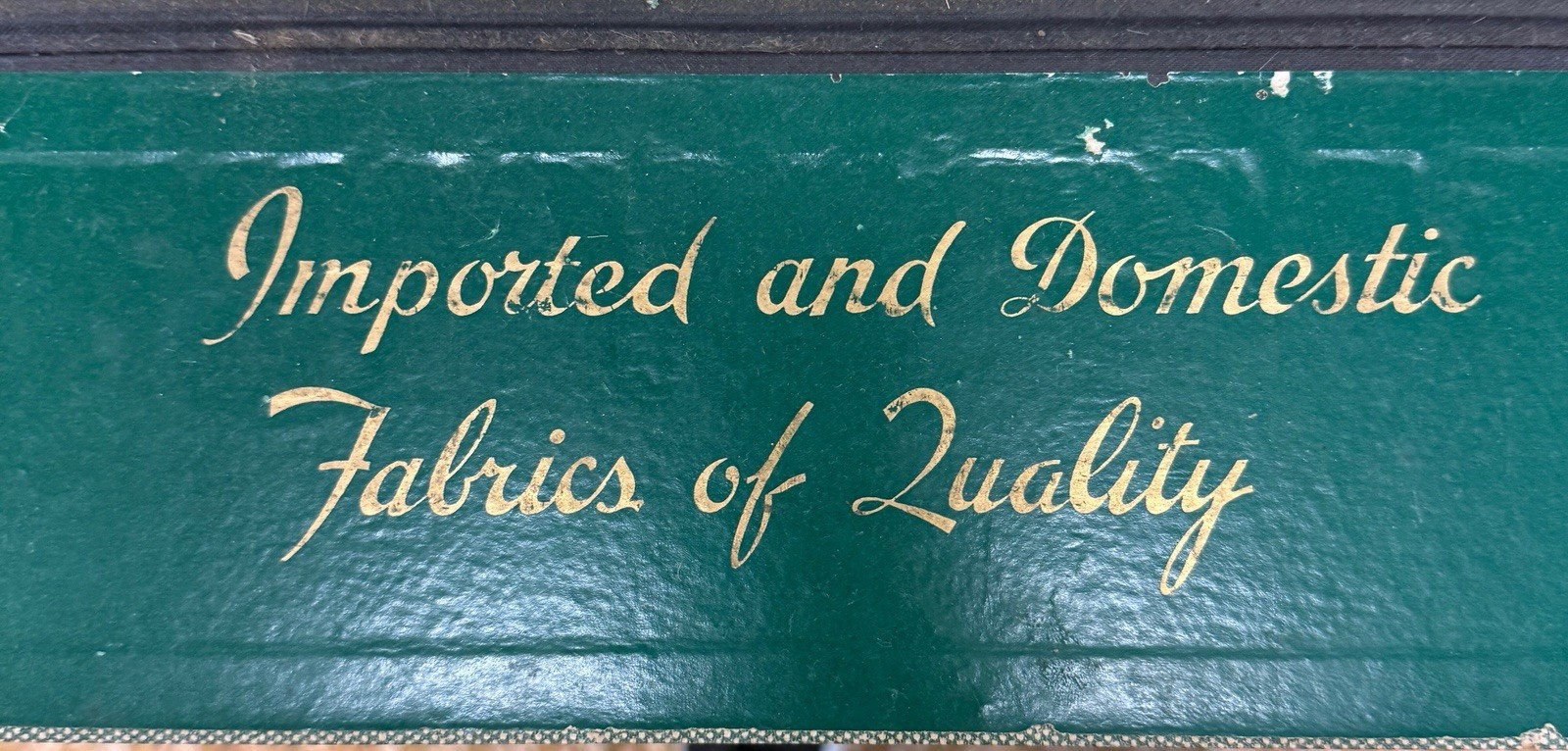 Vintage Reliance Woolens wool fabric advertising box