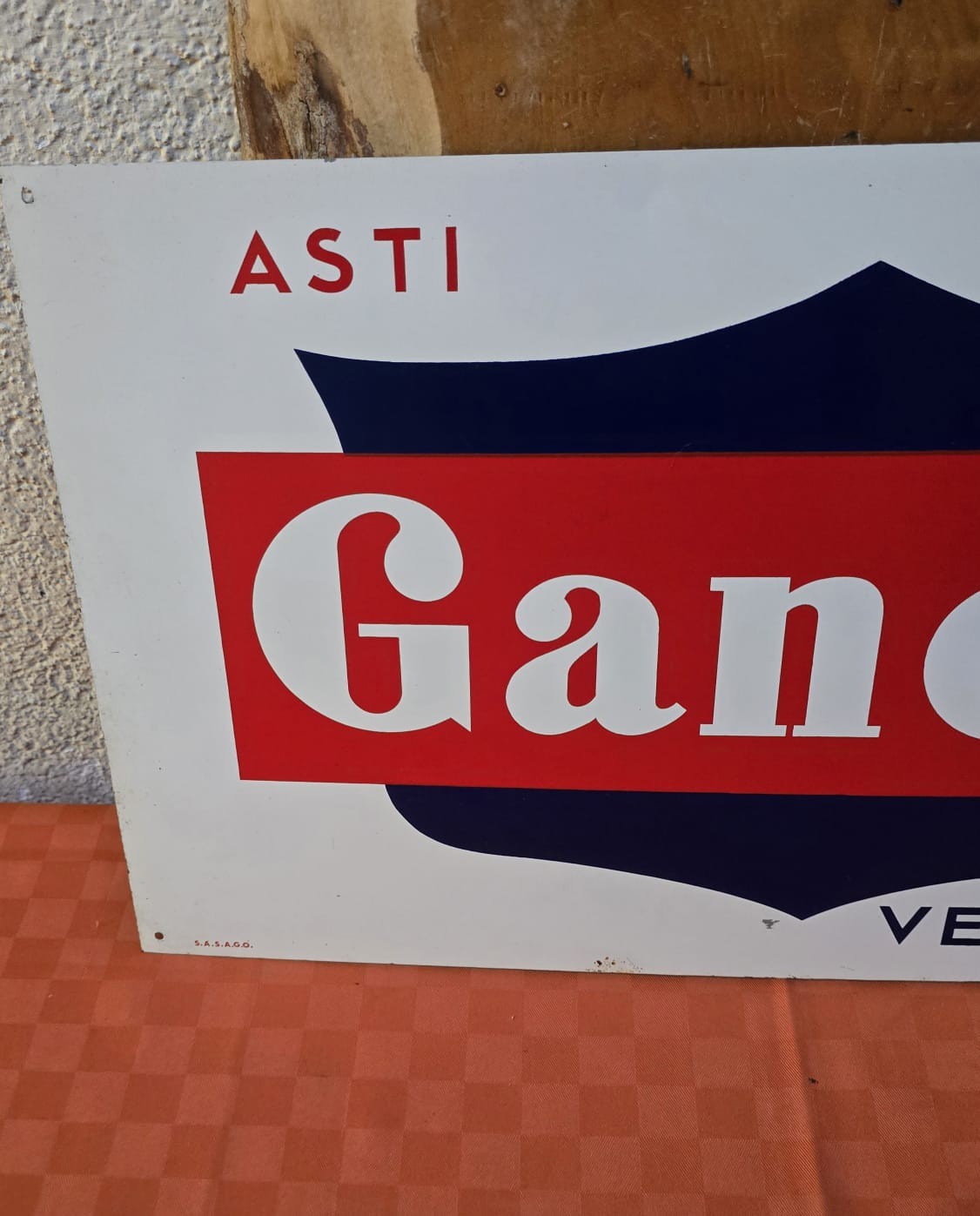 Vermouths Gancia Table Sign