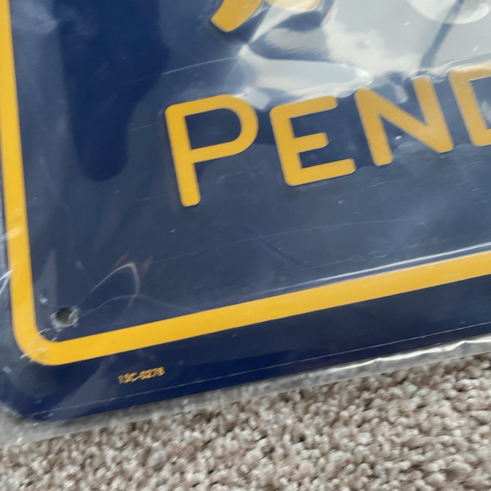Pendleton Woolen Mills Metal Advertising Tin Sign – 11.5″ x 24″ NWT vintage vtg