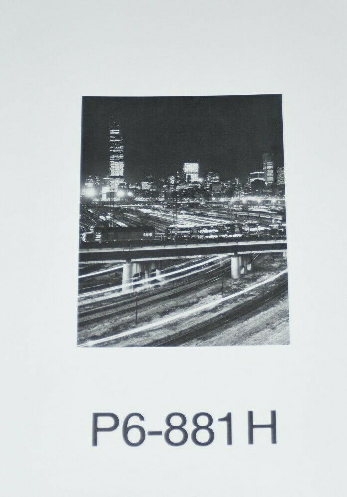 Vtg Kodak Display Transparency 16×20 1976 Advertising Burlington Northern Train